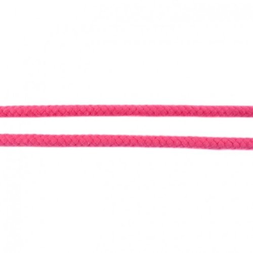 Doppelgewebe Baumwollkordel 8mm Uni Pink