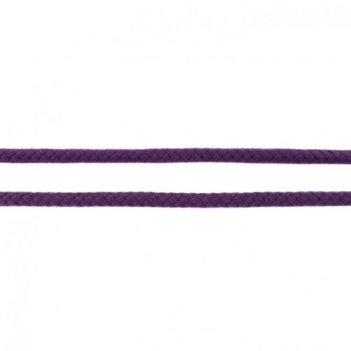 Doppelgewebe Baumwollkordel 8mm Uni Violett