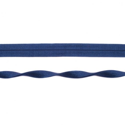 Elastisches Einfassband 20mm Uni Dunkel Blau