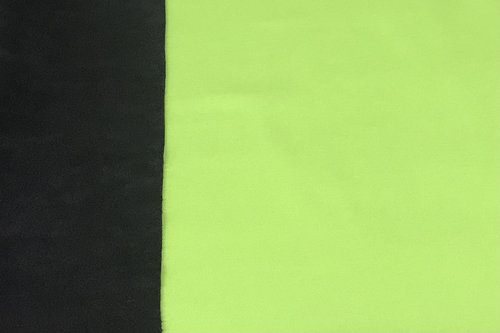 Softshell Soft Shell Uni mit Fleeceabseite Neon Grün innen Schwarz
