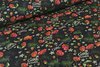 Sommersweat French Terry Digitaldruck Floral Mohnblume Girl Power Navy