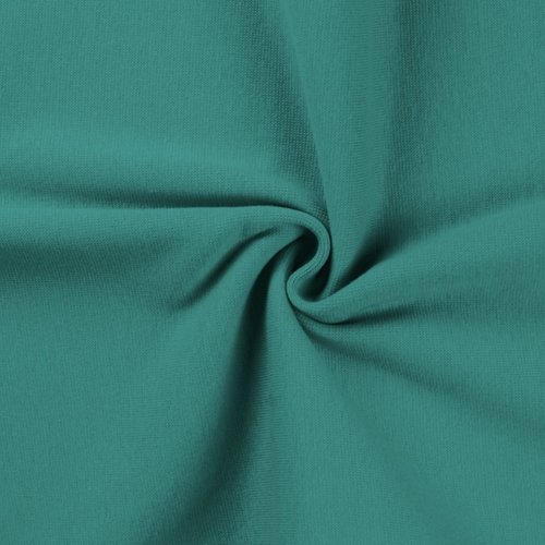 Bündchen Rundstrick Glatt Uni Emerald