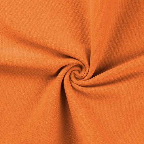 Bündchen Rundstrick Glatt Uni Orange