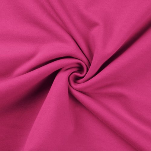 Sommersweat French Terry Uni Fuchsia