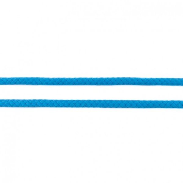 Doppelgewebe Baumwollkordel 8mm Uni Wasserblau