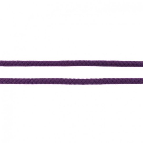 Doppelgewebe Baumwollkordel 8mm Uni Violett