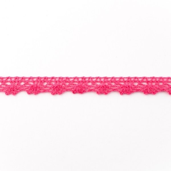 Baumwollspitze Colour Line 12mm Pink