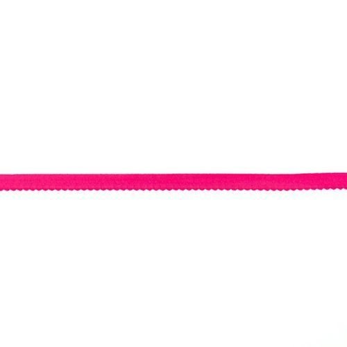 Elastisches Schrägband Luxus Polyamid 12mm Pink