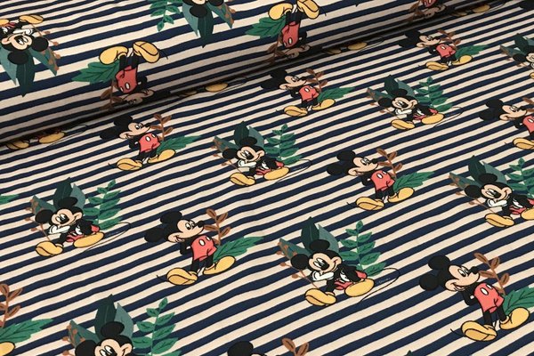 Jerseydruck Lizenzdruck Lizenz Disney Micky Mouse Maus Ringel