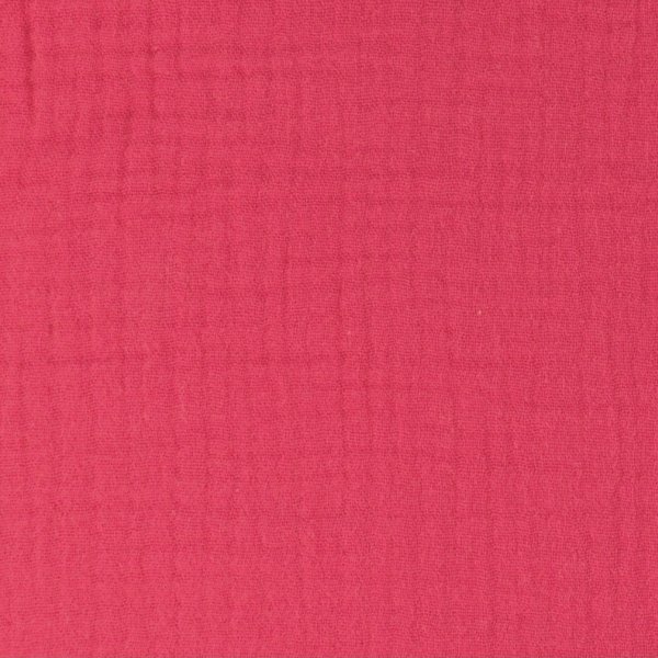 Musselin Double Gauze Baumwolle Uni Pink