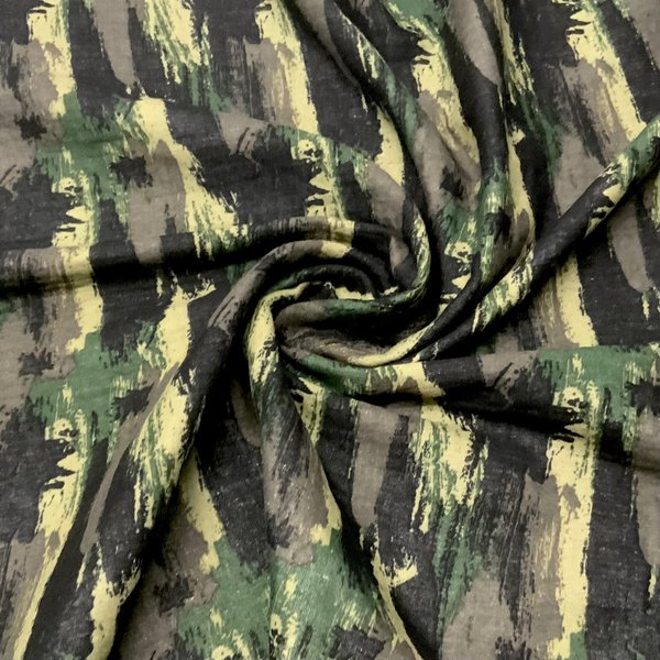 Musselin Double Gauze bedruckt Camouflage Graffiti Army